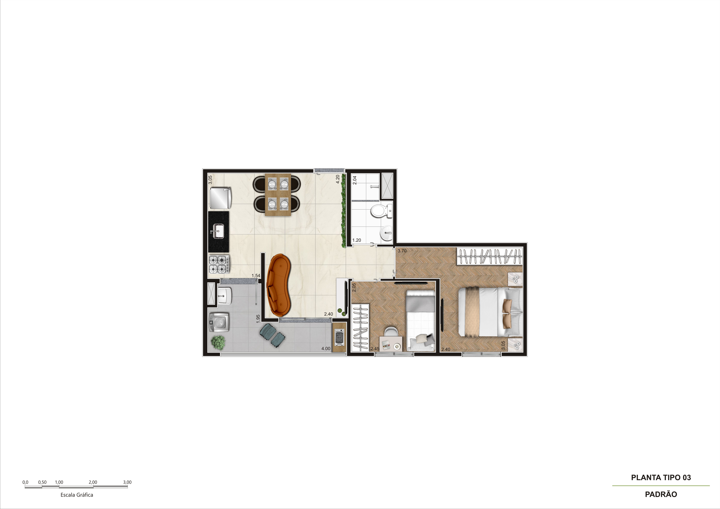 Planta Tipo 03 - R04_42,15m²