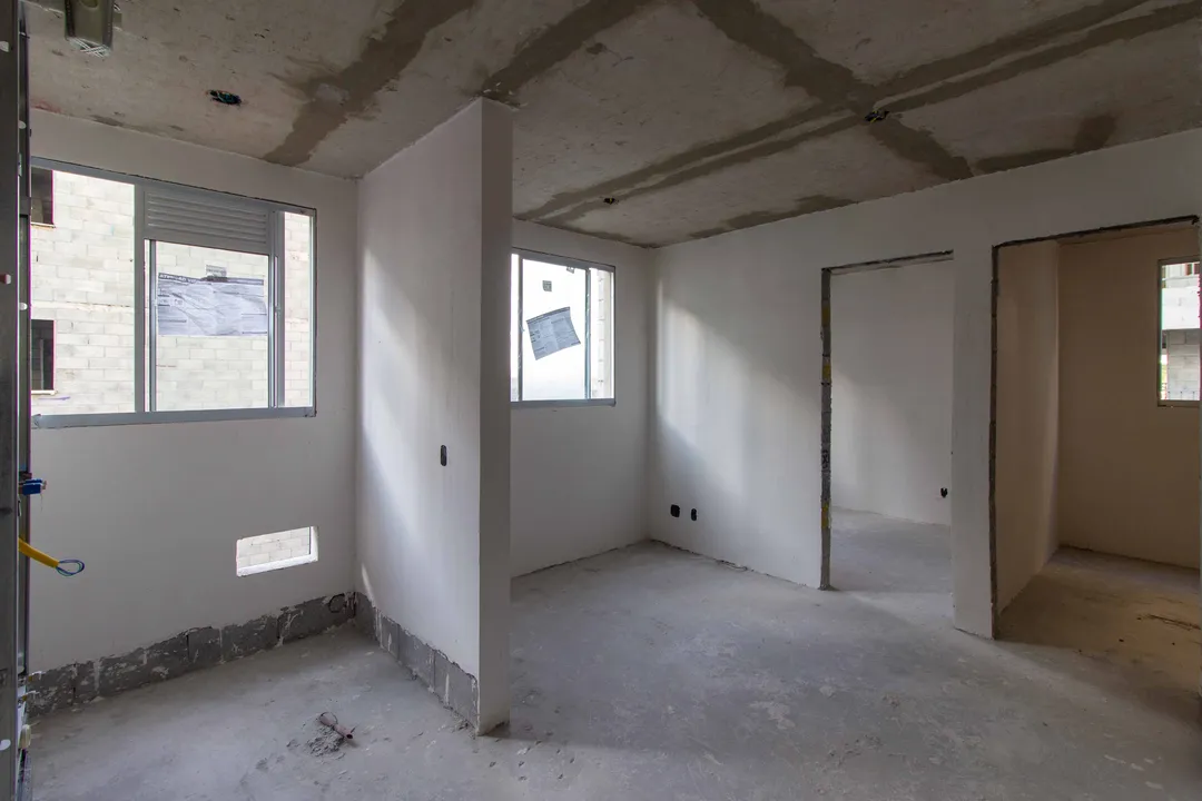 Interior em fase de acabamento