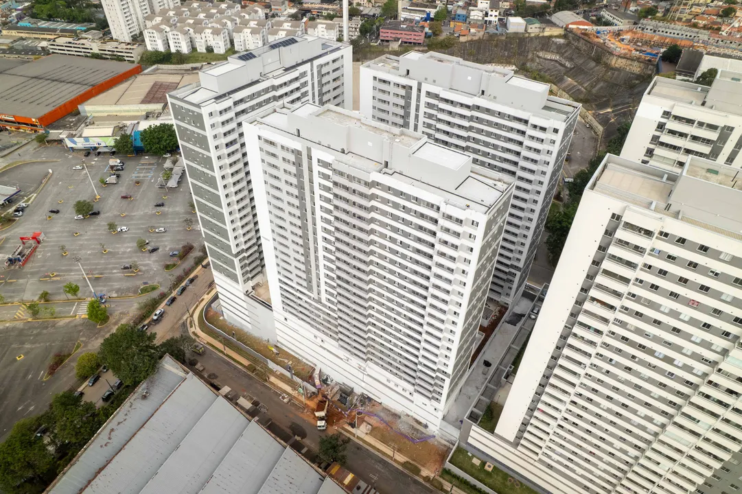 Vista aérea das torres com o entorno