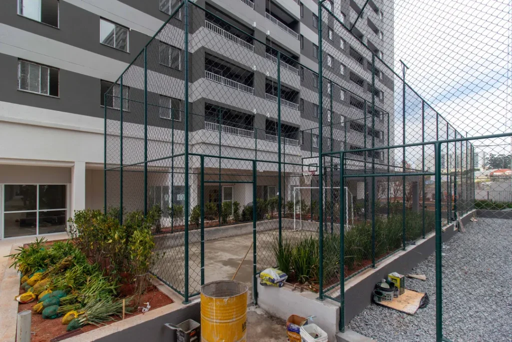 Terraço da cobertura em fase de acabamento