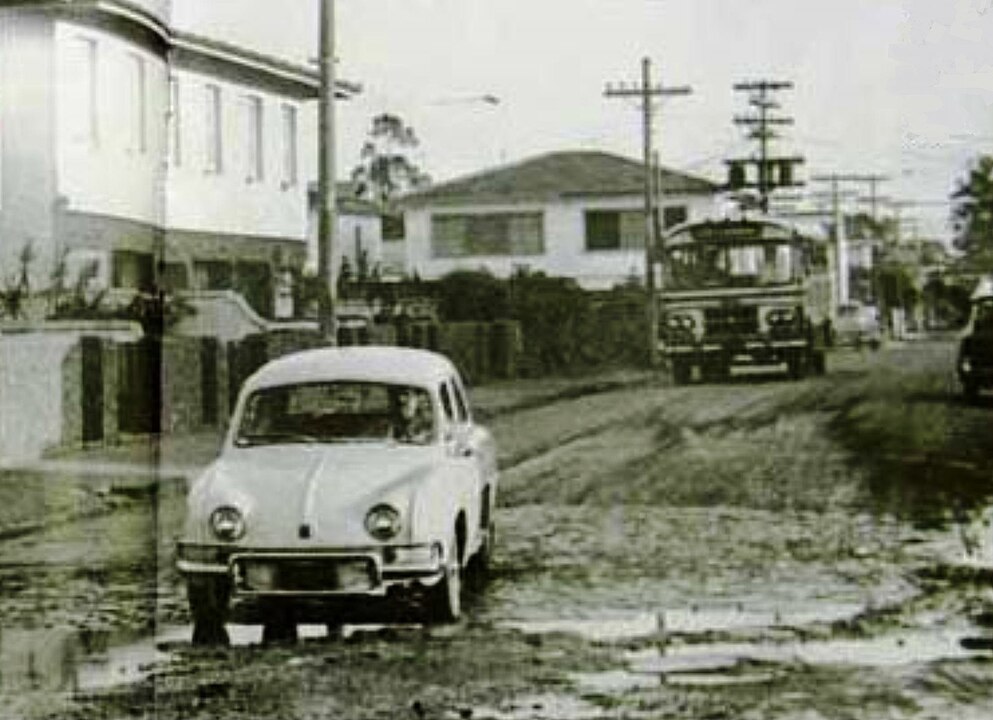Rua localizada no bairro da da Vila Olimpia, em 1966