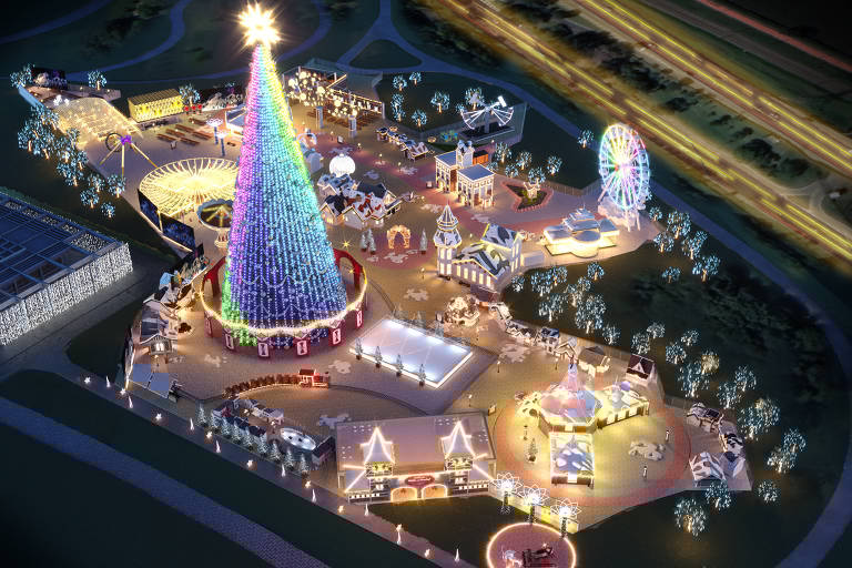 Arvore de Natal no Parque Villa Lobos em 2025